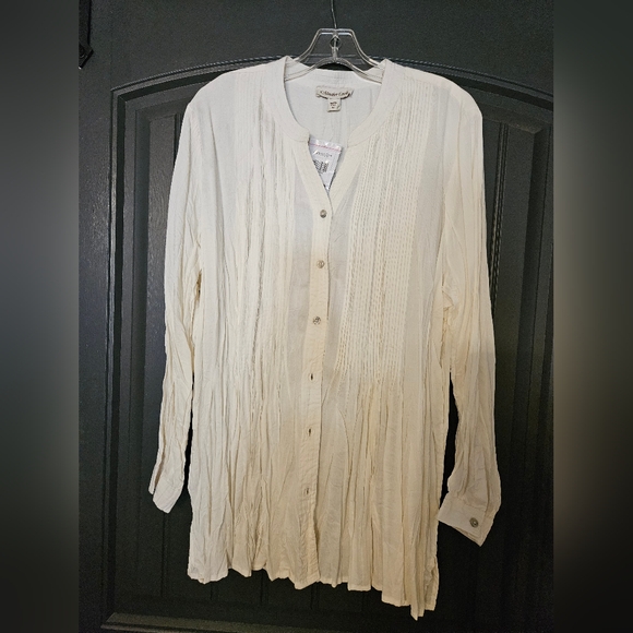 COLDWATER CREEK NWT 1X BLOUSE - Picture 2 of 8